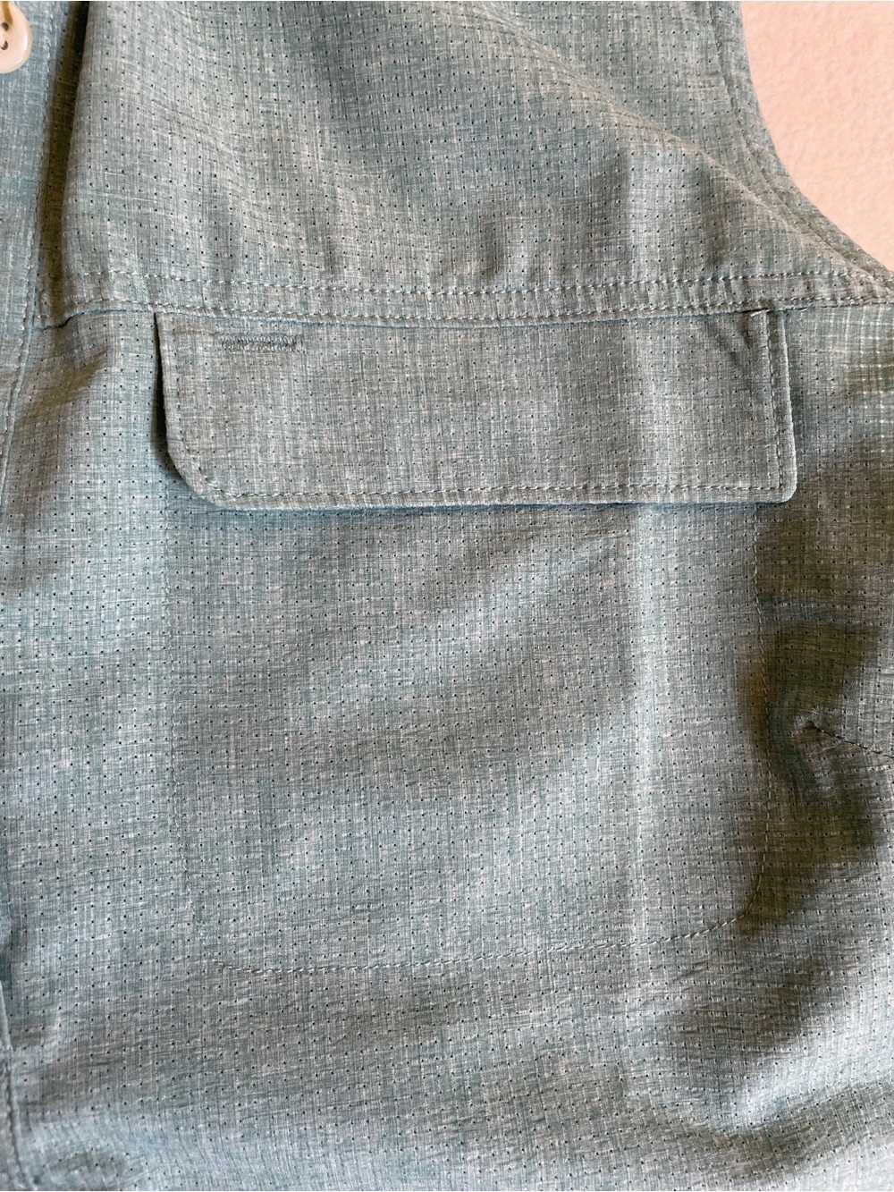Rustic Ridge Light Teal Button-Up Tank - Teal - Picture 4 of 5